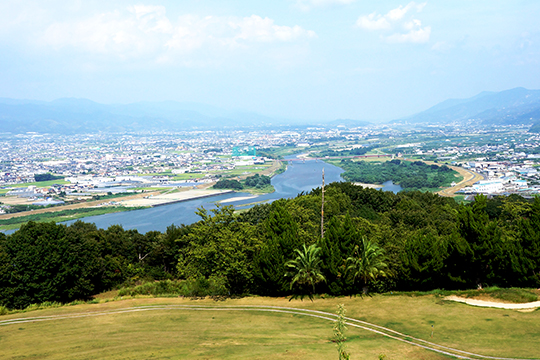船戸山ゴルフクラブからの眺め